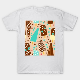 Popsicle and Sprinkles Pattern T-Shirt